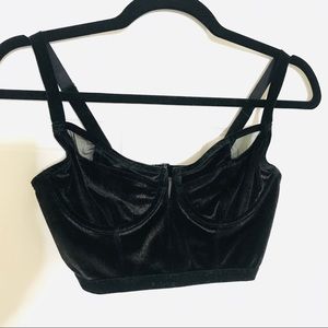 NWOT Free People metallic crop top